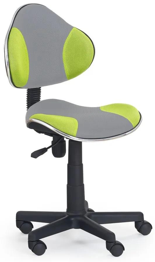 Scaun de birou copii Flash 2 gri verde