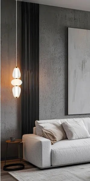 Lustru LED suspendat pe cablu SHINY LED/17W/230V alb/auriu