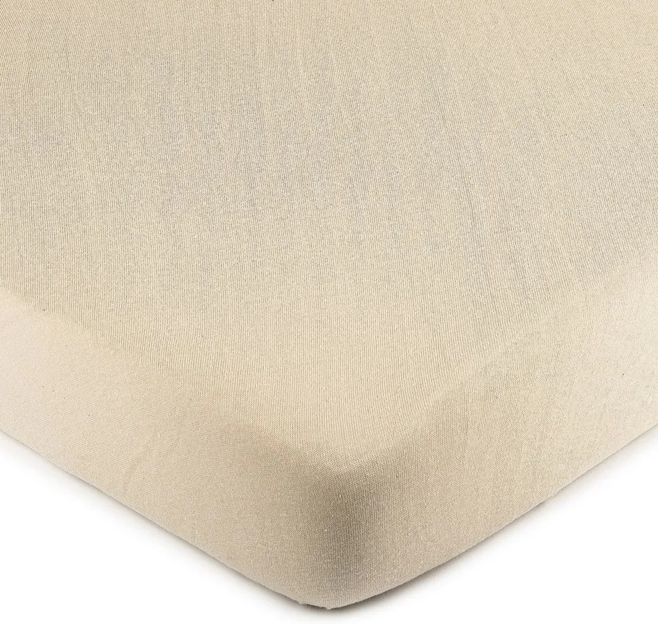 Cearșaf de pat 4Home Jersey, bej, 70 x 140 cm, 70 x 140 cm