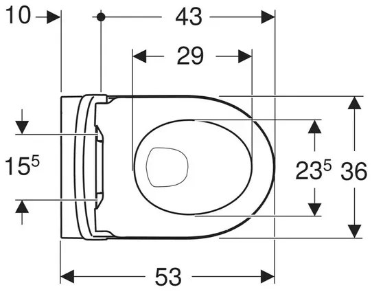 Set vas wc suspendat Geberit iCon rimfree alb cu capac softclose