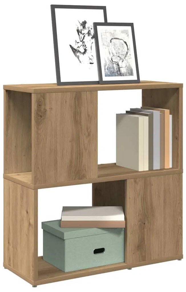 vidaXL Bibliotecă, stejar artizanal, 60x24x63 cm, lemn prelucrat