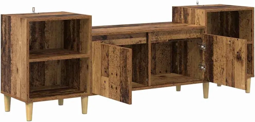 vidaXL Cabinet TV Lemn Vechi 160 x 35 x 55 cm Lemn compozit