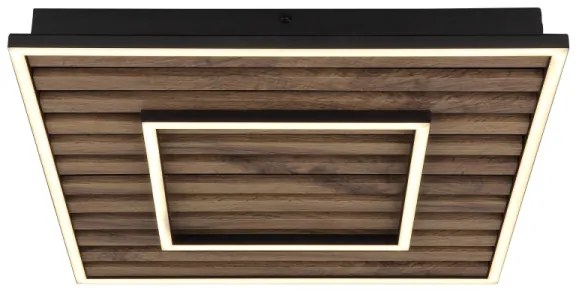 Plafonieră LED Globo 67345D1 WOODY LED/36W/230V 3000K 45x45 cm