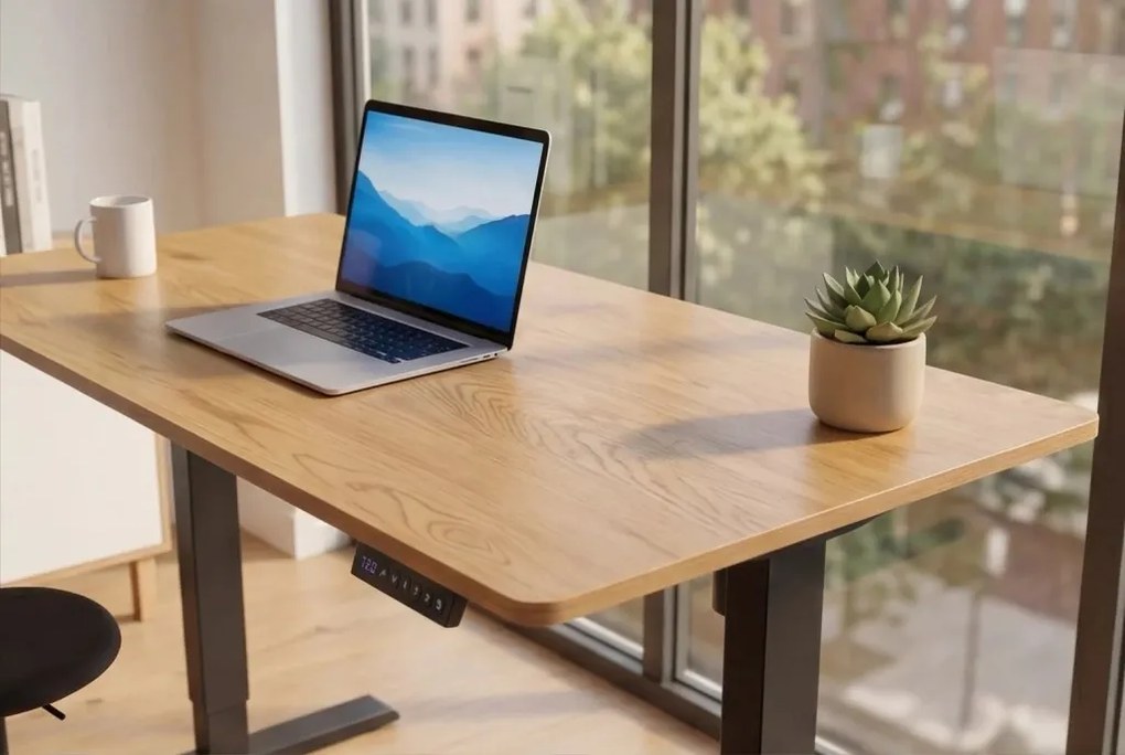 Birou reglabil electric pe inaltime OAK DESK 140cm
