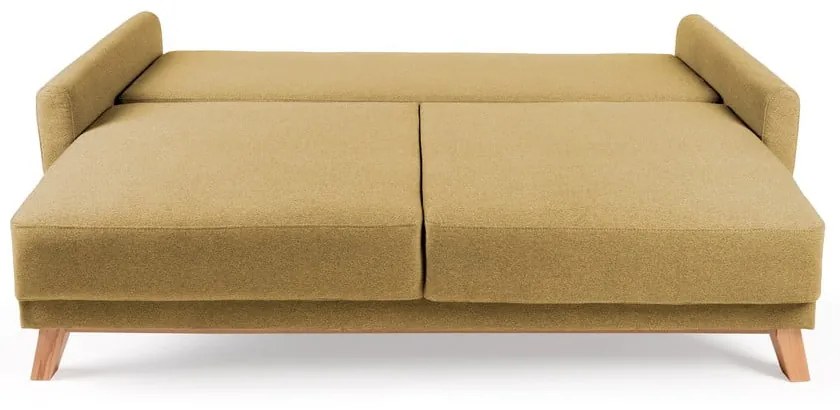Canapea extensibilă Bonami Selection Pop, galben