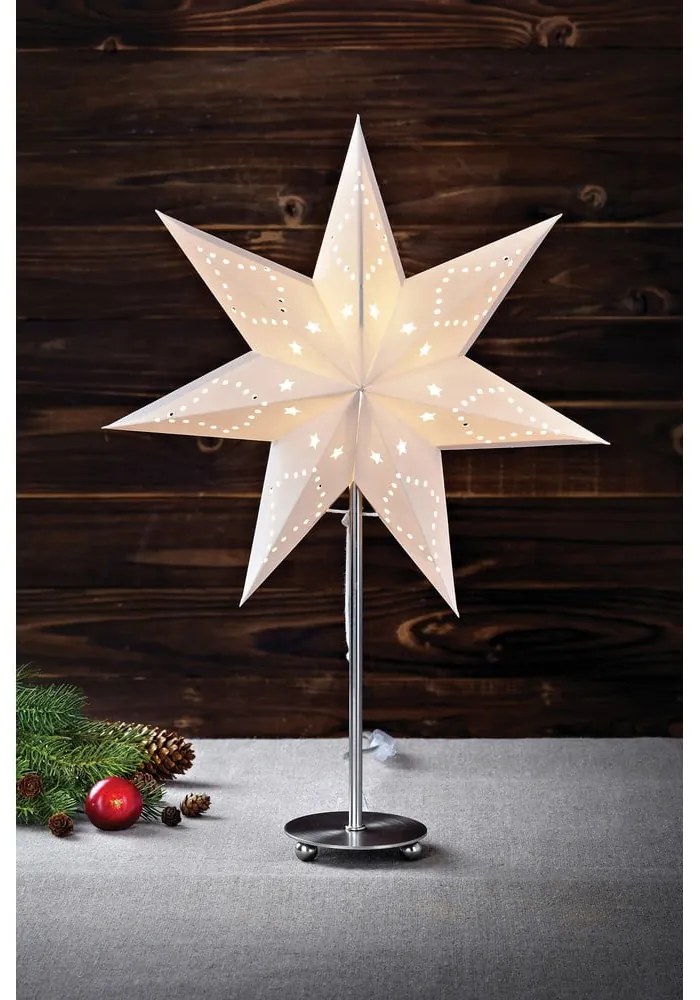 Decorațiune luminoasă de Crăciun albă Saturnus – Markslöjd