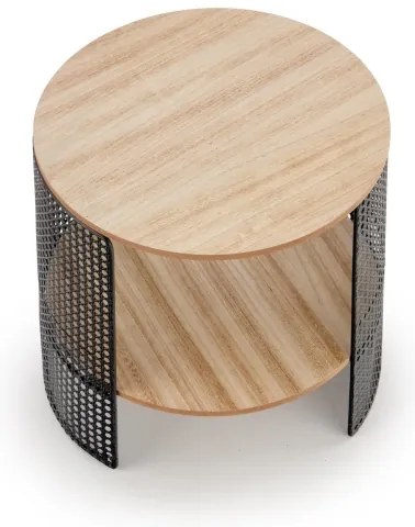 Măsuță de cafea TRAFICA 41x41 cm negru/bej