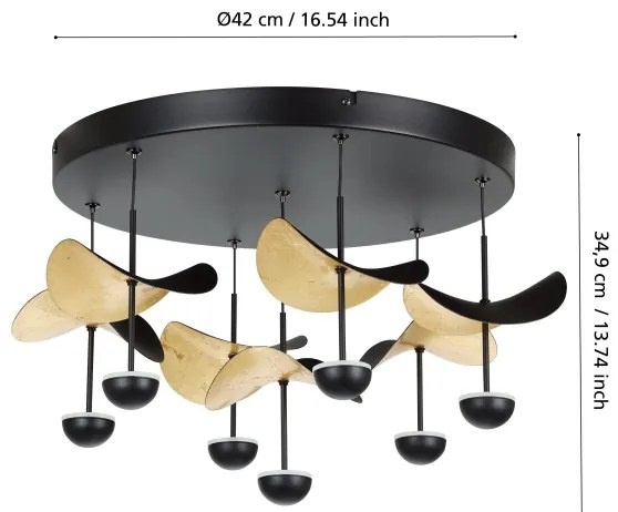 Plafonieră LED dimabilă Eglo 390411 DRACERA 7xLED/2,3W/230V 3000K