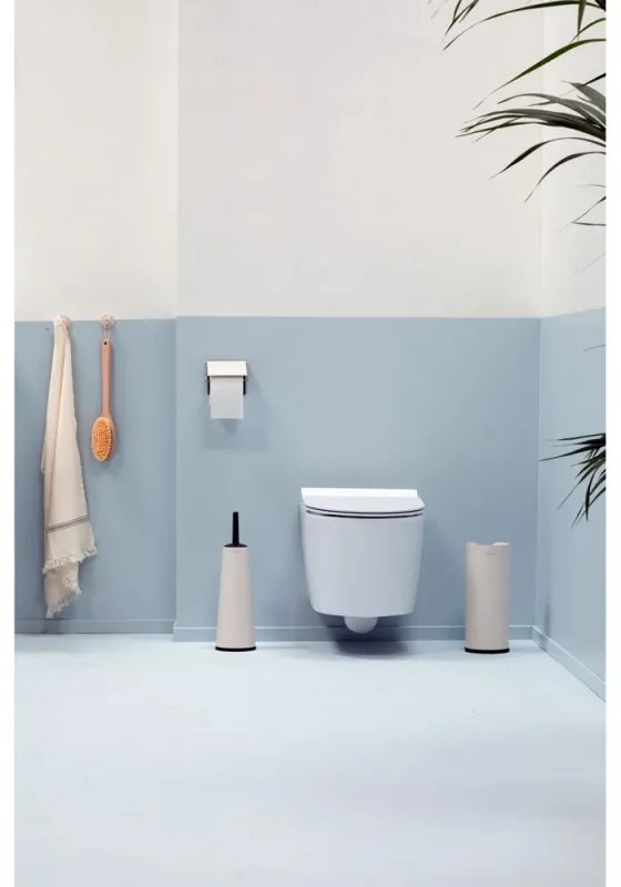 Set de accesorii pentru toaleta Brabantia ReNew 1006267, 3 piese, Rezistent la coroziune, Bej