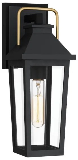 Quoizel QZ-BUCKLEY-S-MBK - Aplica de exterior pentru perete Buckley S 1xE27/40W/230V IP44