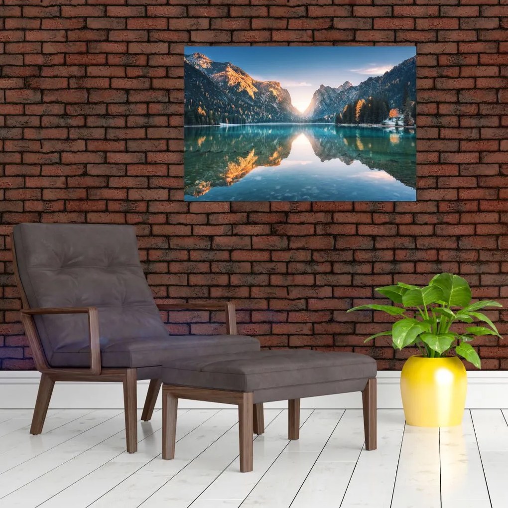 Tablou - Lacul montan (90x60 cm)