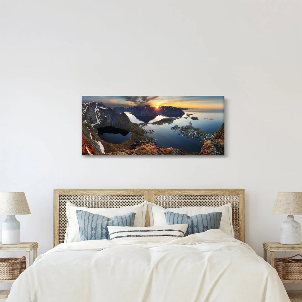 Tablou - Peisaj montan, Norvegia (120x50 cm)