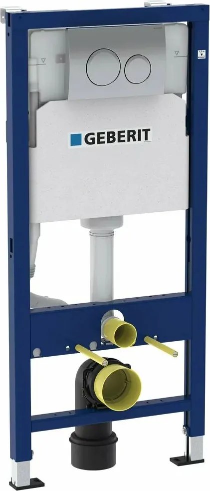 Set rezervor WC cu cadru incastrat Geberit Duofix cu set fixare si clapeta crom Delta20