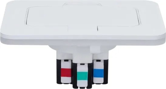 Brilagi - Priză încastrată pentru bucătărie INBOX IP55 albă dreptunghiulară