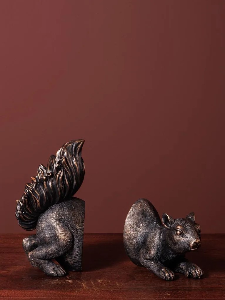 Suport de carti, din rasina, Squirrel