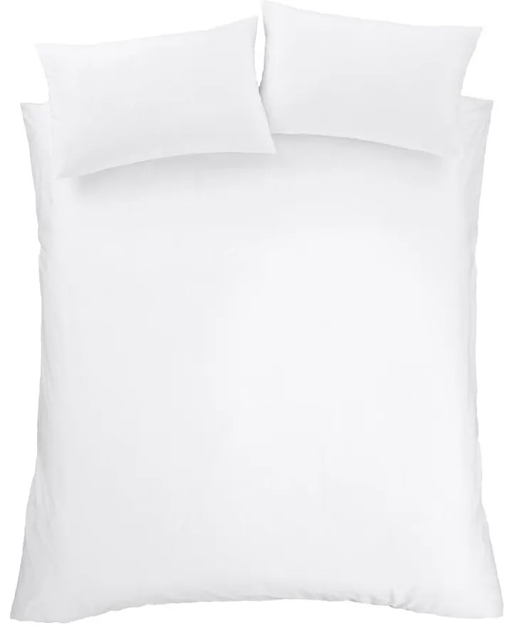 Lenjerie de pat alb din bumbac egiptean pentru o persoană 135x200 cm - Bianca