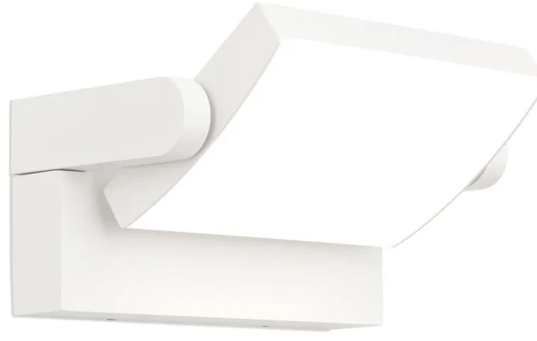 Aplica LED de exterior reglabila IP54 GINGE alba