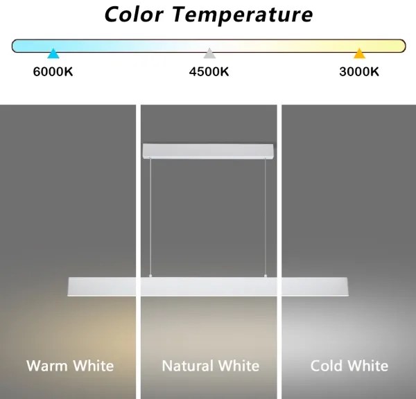 Lustră LED dimabilă pe cablu Brilagi SLIMLINE LED/40W/230V 3000-6000K alb + telecomandă