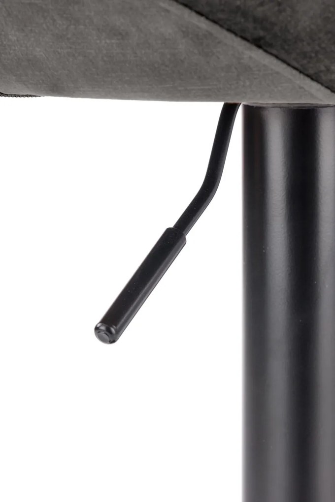 Scaun de bar H102 velvet gri