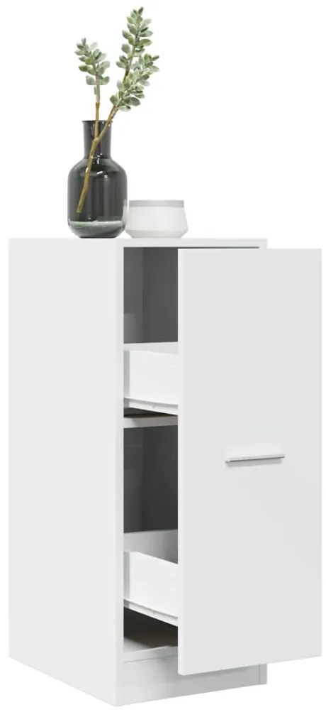 vidaXL Dulap de farmacie, alb, 30x41x77,5 cm, lemn prelucrat