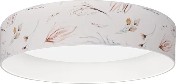 Brilagi-LED dimabil, plafonieră mare cu profil subțire, 36W/230V 3000-6000K, Ø 55 cm, alb/floral. WT+DO