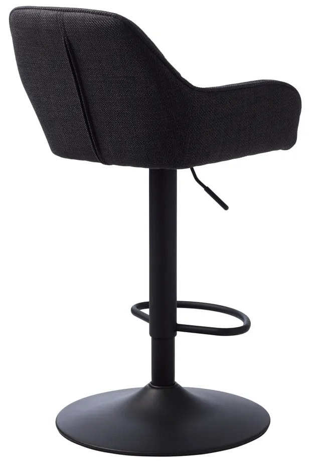 Scaun de bar gri închis cu înălțime ajustabilă Nolan – Unique Furniture