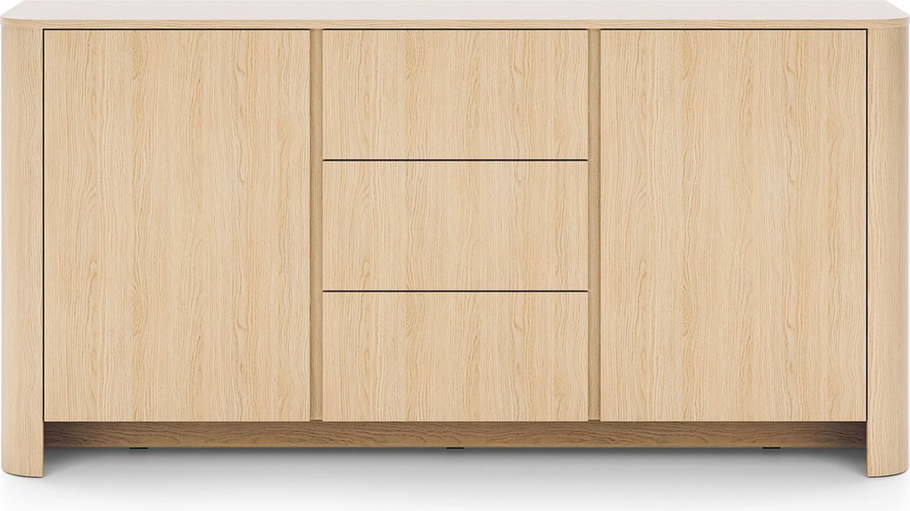 Comodă Sorrenti 168 cm cu sertare - stejar Vicenza