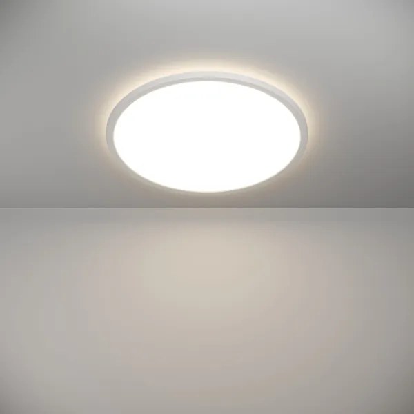 Plafonieră LED dimabilă de exterior Eglo 901459 ROVITO-R 16,8W/230V d. 50 cm IP44 alb + telecomandă