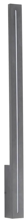 Aplică LED de exterior LINEA LED/12W/230V IP65 61 cm antracit
