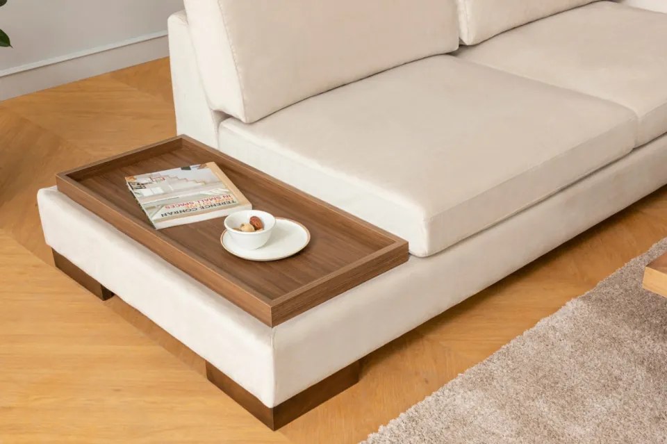 Coltar Tulip Corner Right Without Pouf, Bej