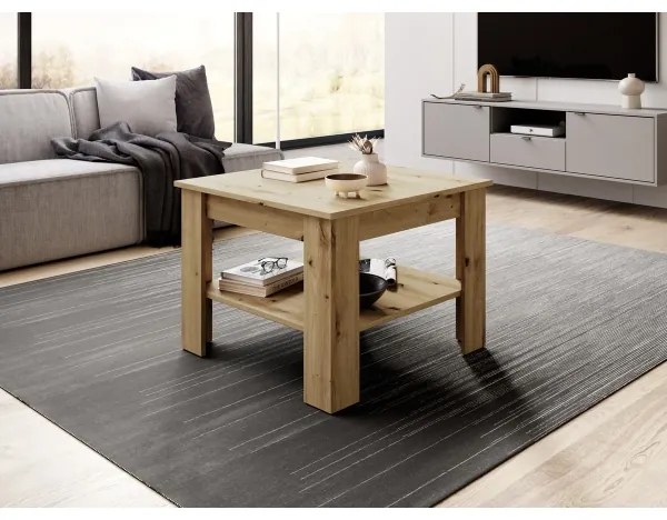 Masă de cafea COCO, stejar artisan