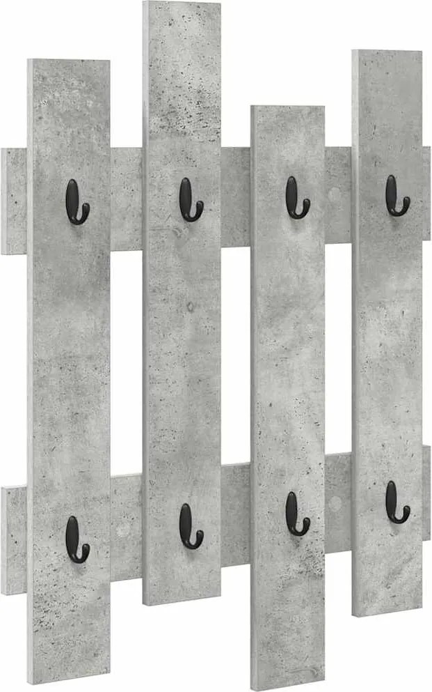 vidaXL Răcător de paltoane montat pe perete Pe perete Gri din beton