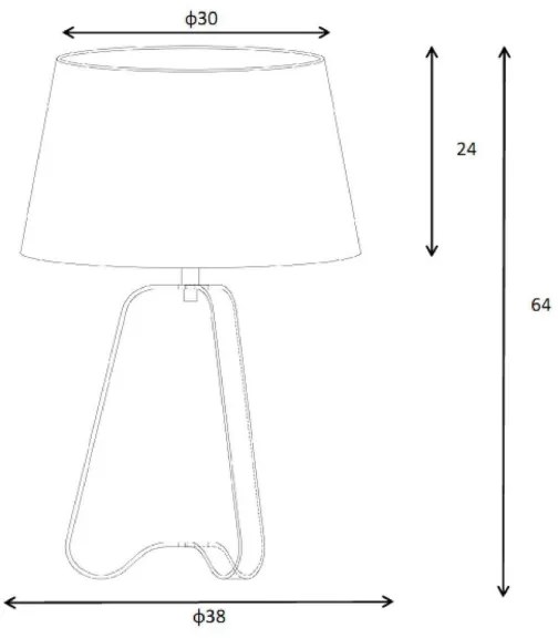 Lucide 30567/81/97 - Lampă de masă CAPUCINO 1xE27/60W/230V