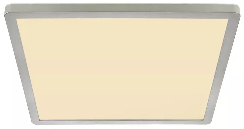 Plafoniera LED Sapana 41563-18N, 18W, 1600lm, lumina calda, IP44, alba+nichel, Globo Lighting
