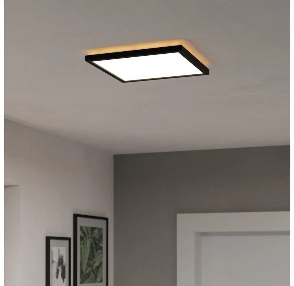 Plafonieră LED de exterior Eglo 901442 ROVITO 13,4W/230V 29x29 cm IP44 negru