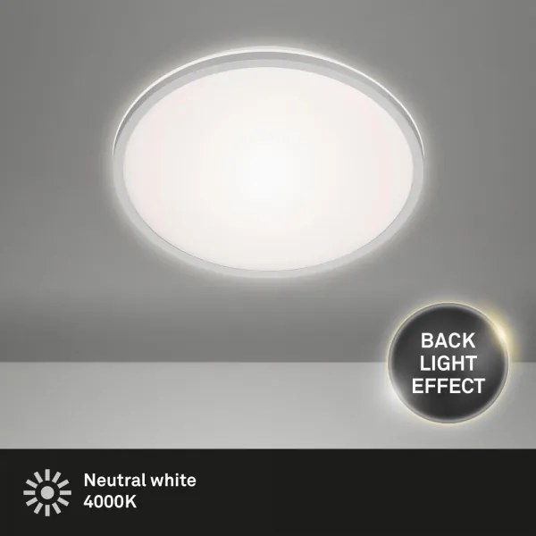 Plafonieră LED Briloner 3046-014 LED/15W/230V 4000K d. 28 cm argintiu