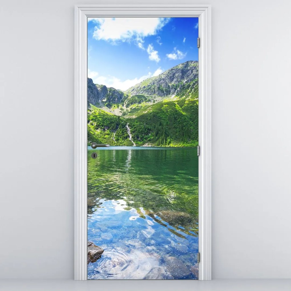 Fototapet pentru ușă - Lac în Munții Tatra (95x205cm)