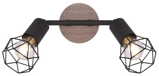 Spot de perete XARA 2xE14/40W/230V Globo 54802S-2H