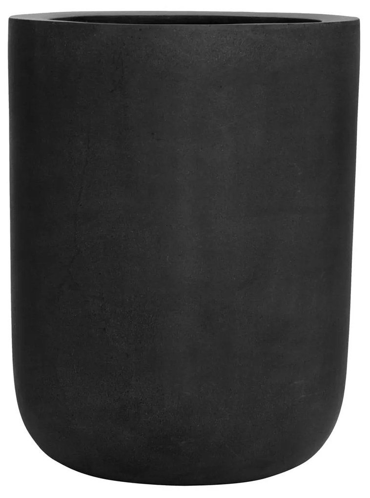 Jardiniera cu zaruri, culoare negru, dimensiuni multiple - PotteryPots Mărime: XL - v. 60 cm, ⌀ 45 cm