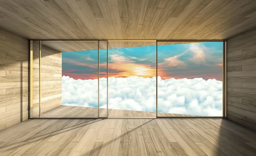 Fototapet - Casa  modernă - privire spre cer (152,5x104 cm), în 8 de alte dimensiuni noi