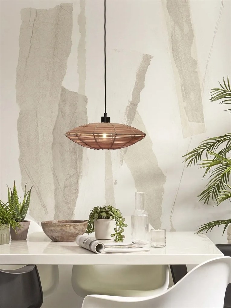 Lustra/Pendul eco din ratan Tanami disc S, nat