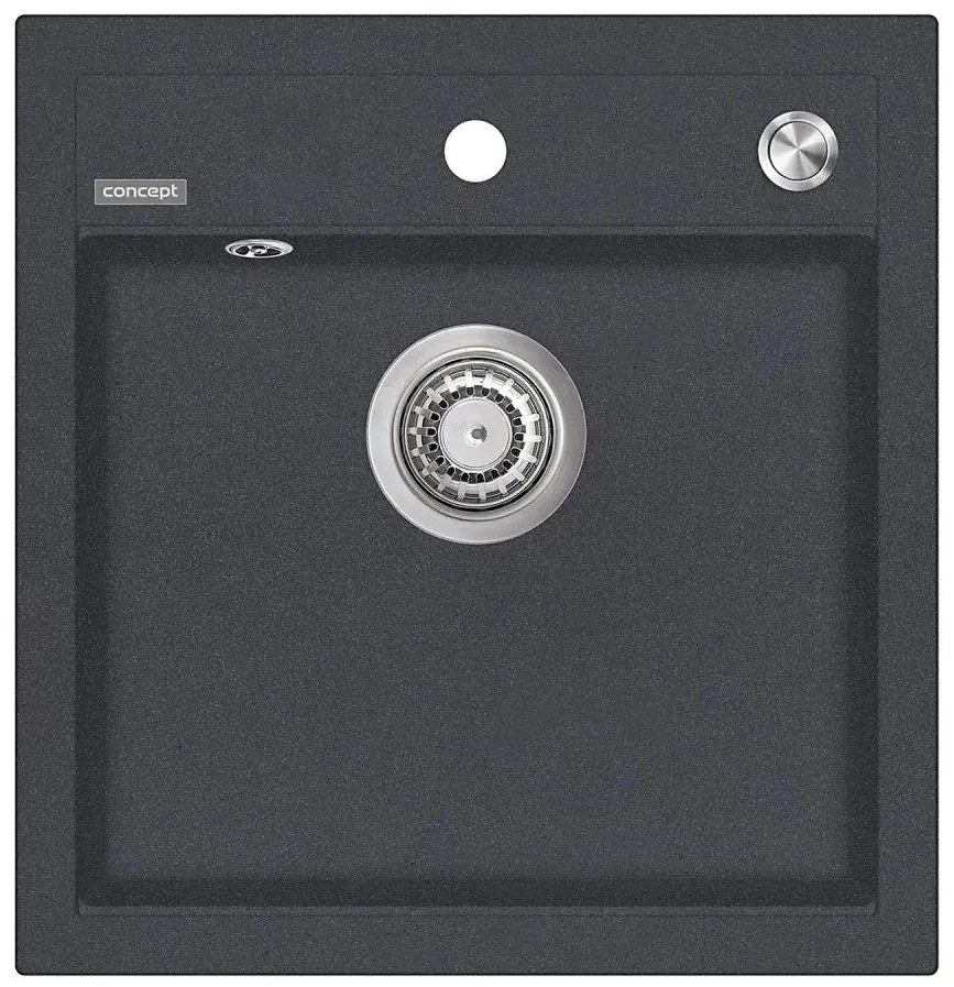 Chiuvetă de bucătărie CUBIS Concept DG00C50DG - 49x51 cm granit/ gri închis