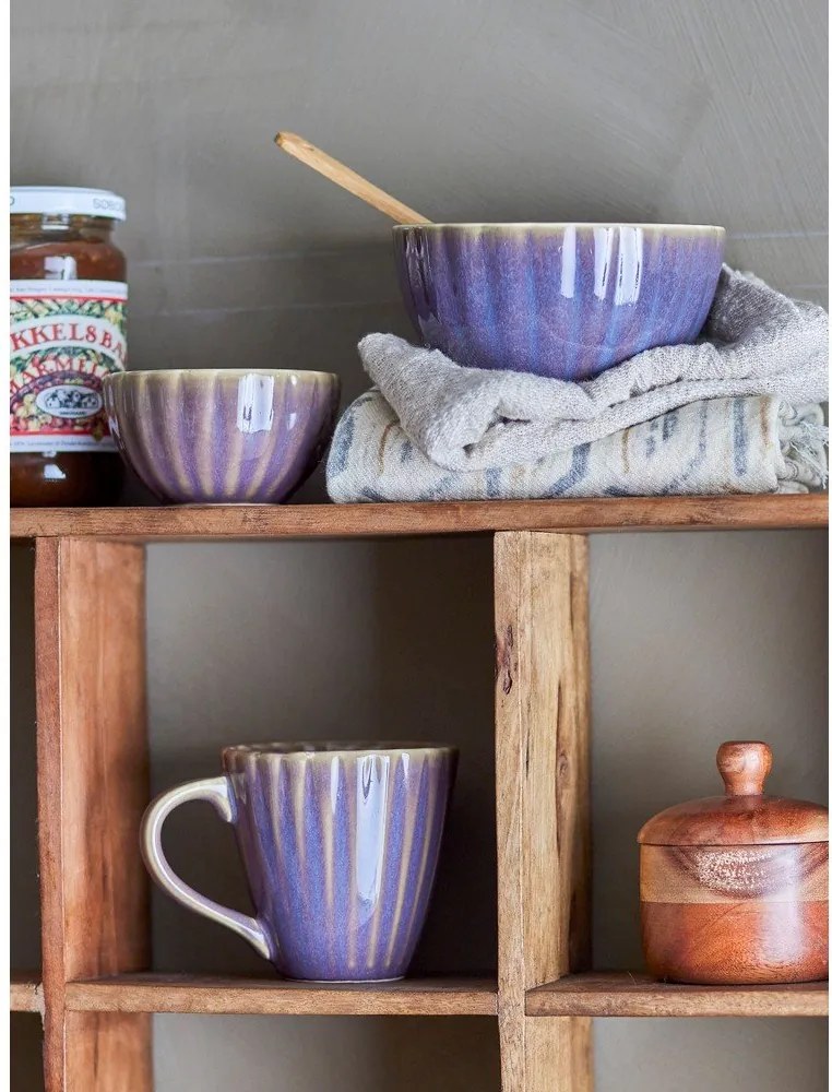 Bol mic violet din gresie 165 ml Latina – Bloomingville