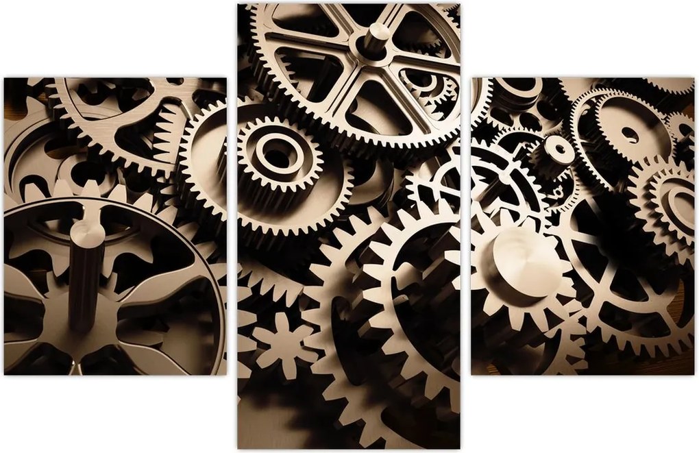 Tablou - Piese de ceas (90x60 cm)