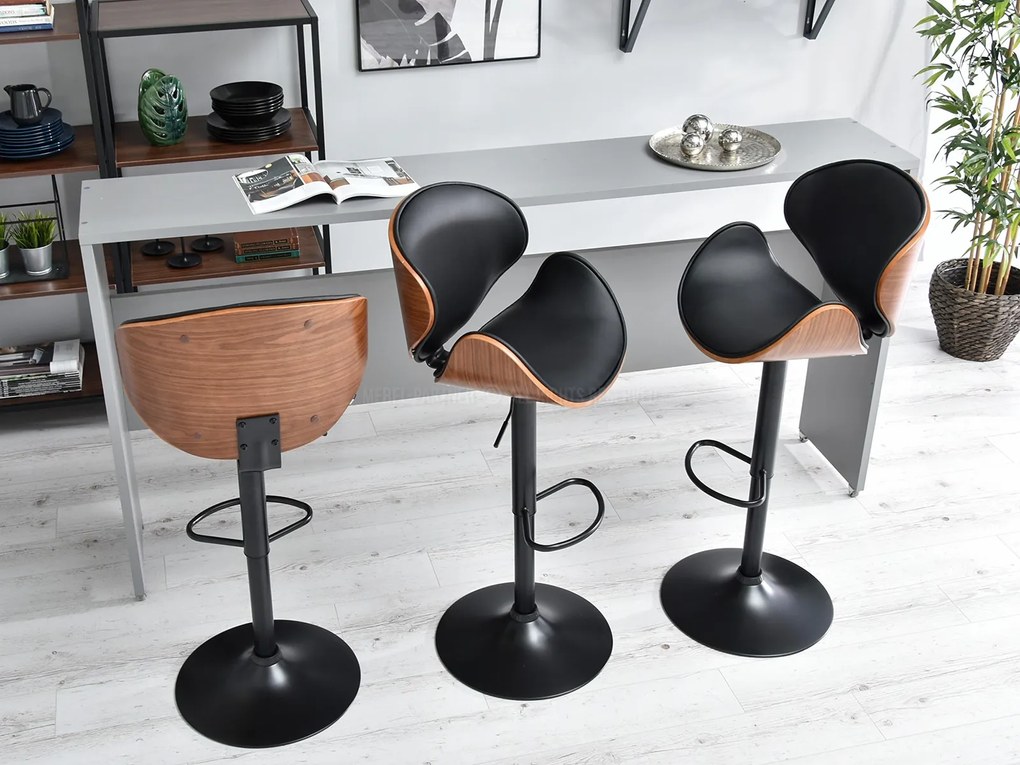 Scaun Hope (nuc închis + negru). Promo -14%. 1110617