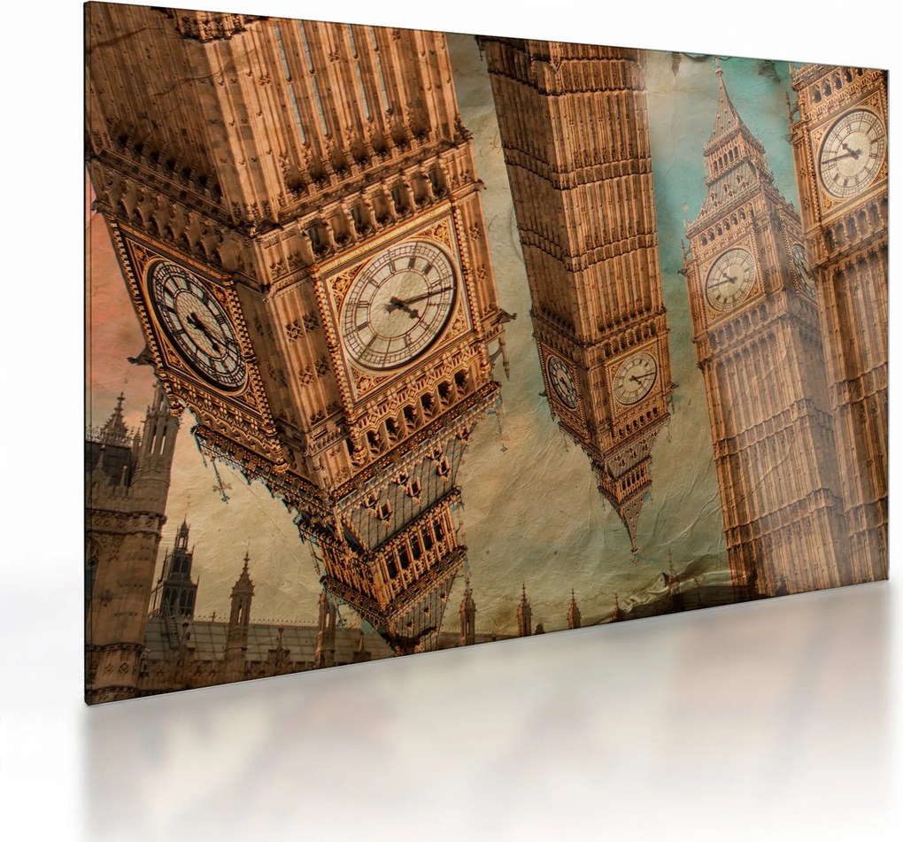 Tablou pe sticlă - Big Ben, Londra (70x50 cm)