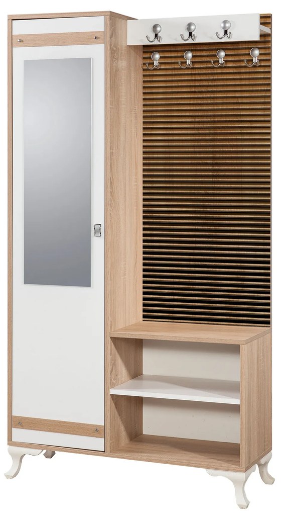 Set mobilier pentru hol Inuk 220 (Stejar sonoma). 1072006