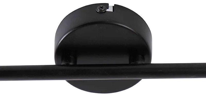 Spotlight modern negru cu 2 lumini reglabile - Facil