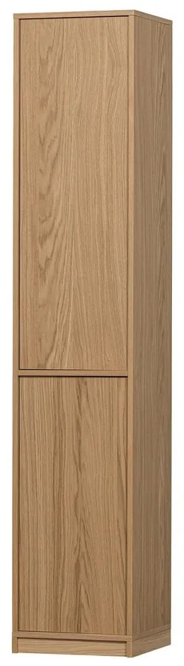 Bibliotecă modulară în culoare naturală cu aspect de lemn de stejar 217x243 cm Modulair – vtwonen