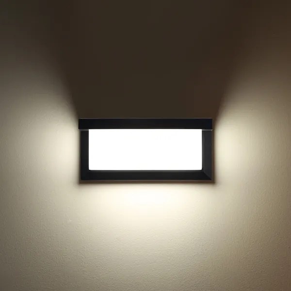BRILAGI - Aplica de exterior LED RGBW BRICKY, 1xE27/12W/230V, negru, IP54